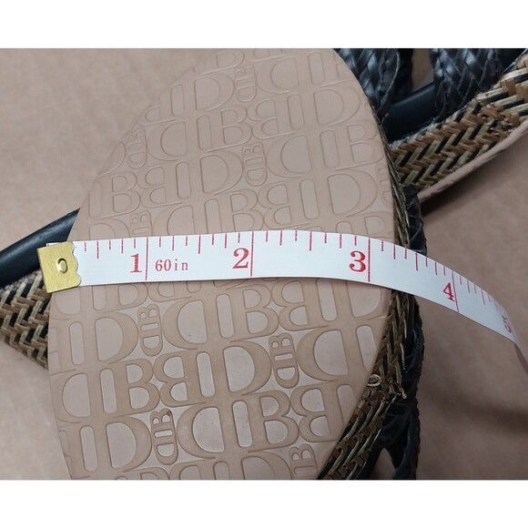 Dana Buchman Women Size 9M Brown Black Billy Strappy Wedge Heel Open Toe SANDALS - Picture 11 of 15